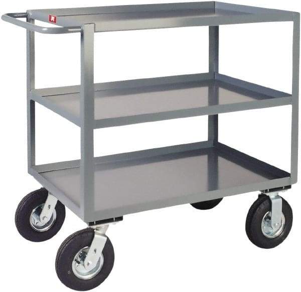 Jamco - 1,200 Lb Capacity, 24" Wide x 36" Long x 39" High Heavy Duty Service Cart - 3 Shelf, Steel - All Tool & Supply