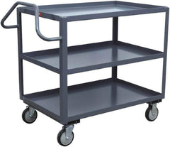 Jamco - 1,200 Lb Capacity, 24" Wide x 36" Long x 35" High Heavy Duty Service Cart - 3 Shelf, Steel - All Tool & Supply