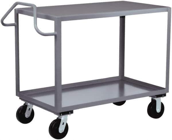 Jamco - 2,400 Lb Capacity, 30" Wide x 60" Long x 36" High Heavy Duty Service Cart - 2 Shelf, Steel - All Tool & Supply