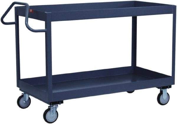 Jamco - 1,200 Lb Capacity, 30" Wide x 24" Long x 39" High Deep Shelf Cart - 2 Shelf, Steel - All Tool & Supply