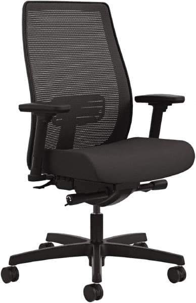 Hon - 46" High Mid Back Chair - 28" Wide x 29" Deep, Fabric Mesh Seat, Black - All Tool & Supply