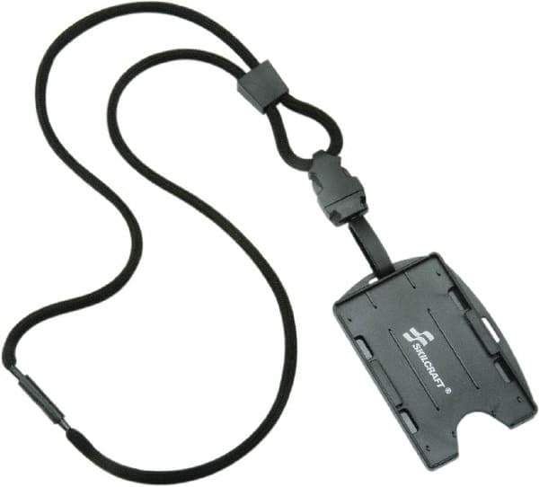 Ability One - Hanging Badge Holder - Black - All Tool & Supply