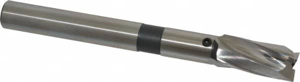 Cleveland - 19/32" Diam, 1/2" Shank, Diam, 3 Flutes, Straight Shank, Interchangeable Pilot Counterbore - All Tool & Supply