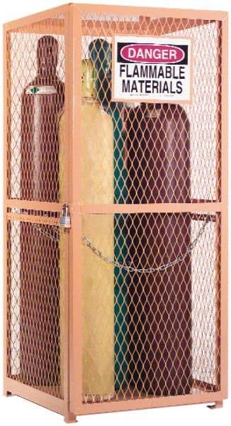 Durham - Gas Cylinder Storage Cabinet - Steel, 30" Wide x 30" Deep x 71-3/4" High - All Tool & Supply