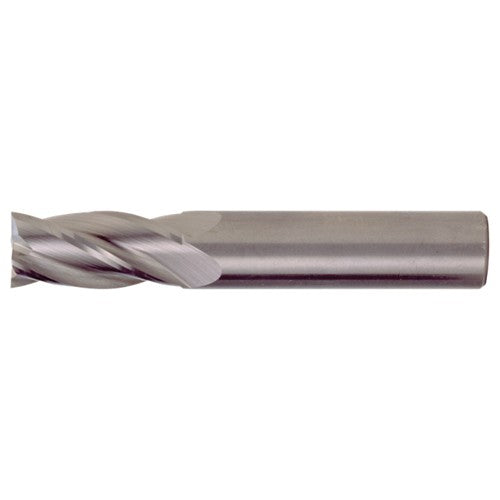 ‎7/64″ × 1/8″ × 1/4″ × 1-1/2″ RHS / RHC Solid Carbide 4-Flute Square Nose Single End General Purpose End Mill - TiAlN - Exact Industrial Supply