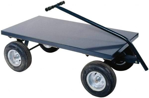 Durham - 2,000 Lb Capacity Cold-Rolled Steel 5th Wheel Wagon - Cold-Rolled Steel Deck, 30" OAW - All Tool & Supply