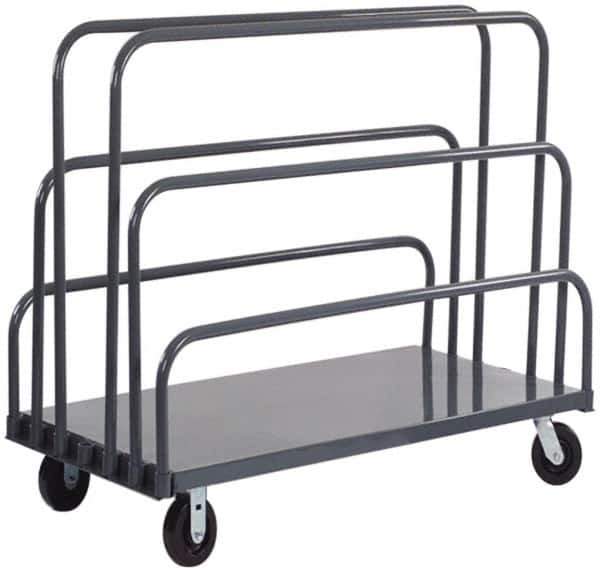 Durham - 2,000 Lb Capacity Cold-Rolled Steel Platform Truck - Cold-Rolled Steel Deck, 30" OAW - All Tool & Supply