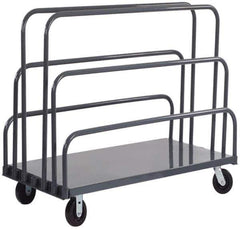 Durham - 2,000 Lb Capacity Cold-Rolled Steel Platform Truck - Cold-Rolled Steel Deck, 24" OAW - All Tool & Supply