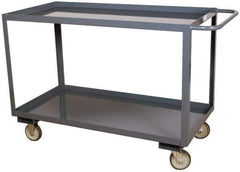 Durham - 1,200 Lb Capacity, 18" Wide x 30" Long x 37-5/8" High Heavy Duty Service Cart - 2 Shelf, Steel - All Tool & Supply