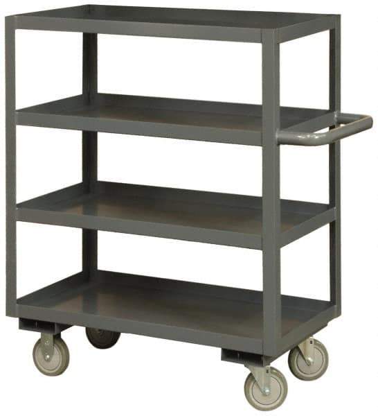 Durham - 3,000 Lb Capacity, 24" Wide x 36" Long x 60" High Heavy Duty Service Cart - 4 Shelf, Steel - All Tool & Supply