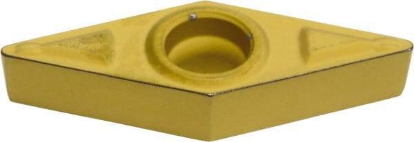 Sumitomo - VBMT221 ESU Grade AC700G Carbide Turning Insert - TiC Finish, 35° Diamond, 1/4" Inscr Circle, 1/8" Thick, 1/64" Corner Radius - All Tool & Supply