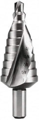 Hertel - 9 Hole Sizes, 13/32 to 1" Hole Diam High Speed Steel Step Drill Bit - All Tool & Supply