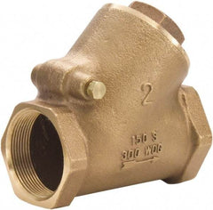 Legend Valve - 1-1/4" Lead Free Bronze Check Valve - Y-Pattern, FNPT x FNPT, 300 WOG - All Tool & Supply