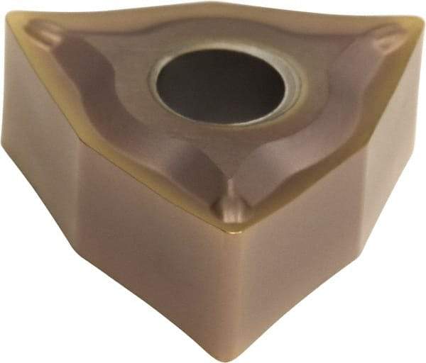 Sumitomo - WNMG332 ESU Grade AC510U Carbide Turning Insert - TiAlN/AlCrN Finish, 80° Trigon, 3/8" Inscr Circle, 3/16" Thick, 1/32" Corner Radius - All Tool & Supply