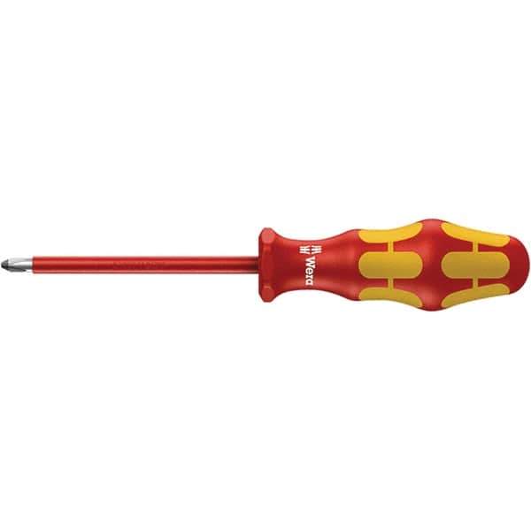 Wera - #1 Point, 6" Blade Length Insulated Screwdriver - 305mm OAL - All Tool & Supply