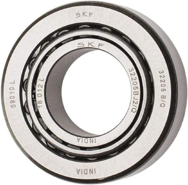 SKF - 25mm Bore Diam, 52mm OD, 19.25mm Wide, Tapered Roller Bearing - 35,800 N Dynamic Load Capacity, 44,000 N Static Load Capacity - All Tool & Supply