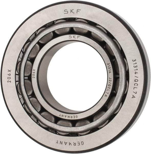 SKF - 70mm Bore Diam, 150mm OD, 38mm Wide, Tapered Roller Bearing - 187,000 N Dynamic Load Capacity, 220,000 N Static Load Capacity - All Tool & Supply