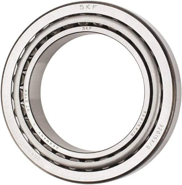 SKF - 75mm Bore Diam, 115mm OD, 25mm Wide, Tapered Roller Bearing - 106,000 N Dynamic Load Capacity, 163,000 N Static Load Capacity - All Tool & Supply