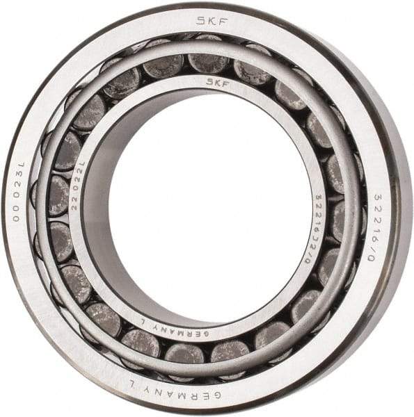 SKF - 80mm Bore Diam, 140mm OD, 35.25mm Wide, Tapered Roller Bearing - 187,000 N Dynamic Load Capacity, 245,000 N Static Load Capacity - All Tool & Supply