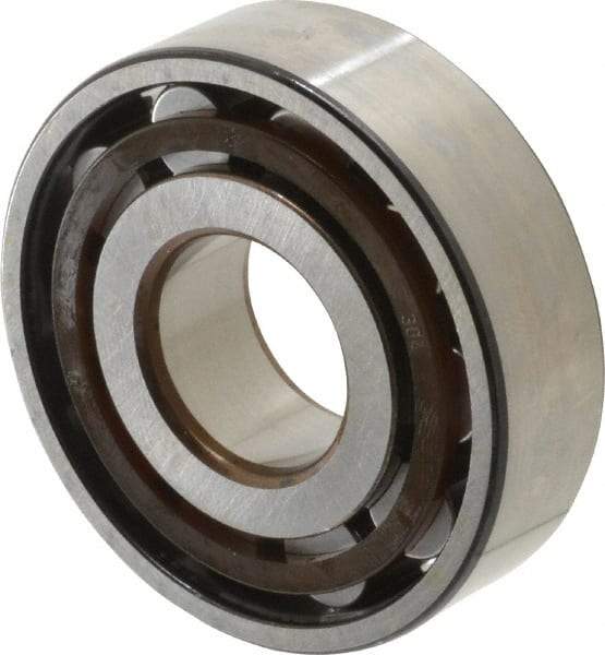 SKF - 20mm Bore Diam, 52mm Outside Diam, 15mm Wide Cylindrical Roller Bearing - 30,800 N Dynamic Capacity, 26,000 Lbs. Static Capacity - All Tool & Supply