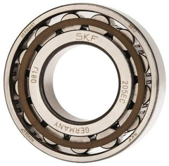 SKF - 25mm Bore Diam, 52mm Outside Diam, 15mm Wide Cylindrical Roller Bearing - 28,600 N Dynamic Capacity, 27,000 Lbs. Static Capacity - All Tool & Supply