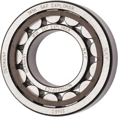 SKF - 30mm Bore Diam, 62mm Outside Diam, 16mm Wide Cylindrical Roller Bearing - 38,000 N Dynamic Capacity, 36,500 Lbs. Static Capacity - All Tool & Supply