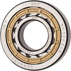 SKF - 30mm Bore Diam, 72mm Outside Diam, 19mm Wide Cylindrical Roller Bearing - 51,200 N Dynamic Capacity, 48,000 Lbs. Static Capacity - All Tool & Supply