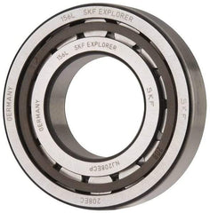 SKF - 40mm Bore Diam, 80mm Outside Diam, 18mm Wide Cylindrical Roller Bearing - 53,900 N Dynamic Capacity, 53,000 Lbs. Static Capacity - All Tool & Supply