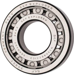 SKF - 40mm Bore Diam, 90mm Outside Diam, 23mm Wide Cylindrical Roller Bearing - 80,900 N Dynamic Capacity, 78,000 Lbs. Static Capacity - All Tool & Supply