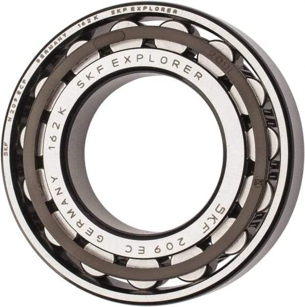 SKF - 45mm Bore Diam, 85mm Outside Diam, 19mm Wide Cylindrical Roller Bearing - 60,500 N Dynamic Capacity, 64,000 Lbs. Static Capacity - All Tool & Supply