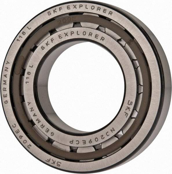 SKF - 45mm Bore Diam, 85mm Outside Diam, 19mm Wide Cylindrical Roller Bearing - 60,500 N Dynamic Capacity, 64,000 Lbs. Static Capacity - All Tool & Supply