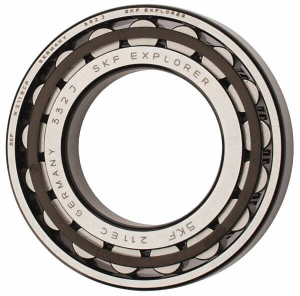 SKF - 55mm Bore Diam, 100mm Outside Diam, 21mm Wide Cylindrical Roller Bearing - 84,200 N Dynamic Capacity, 95,000 Lbs. Static Capacity - All Tool & Supply