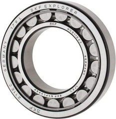 SKF - 55mm Bore Diam, 100mm Outside Diam, 21mm Wide Cylindrical Roller Bearing - 84,200 N Dynamic Capacity, 95,000 Lbs. Static Capacity - All Tool & Supply