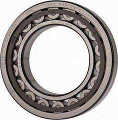 SKF - 75mm Bore Diam, 130mm Outside Diam, 25mm Wide Cylindrical Roller Bearing - 130,000 N Dynamic Capacity, 156,000 Lbs. Static Capacity - All Tool & Supply