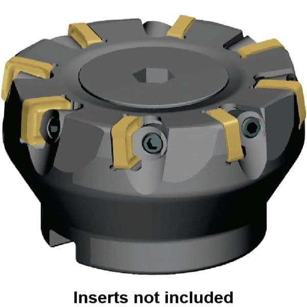 Kennametal - 82mm Cut Diam, 27mm Arbor Hole, 5mm Max Depth of Cut, 6° Indexable Chamfer & Angle Face Mill - 8 Inserts, SNXF 1204... Insert, Right Hand Cut, 8 Flutes, Series KSSR - All Tool & Supply