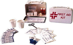 Ability One - 30 Piece, 30 Person, Multipurpose/Auto/Travel First Aid Kit - Metal Case - All Tool & Supply