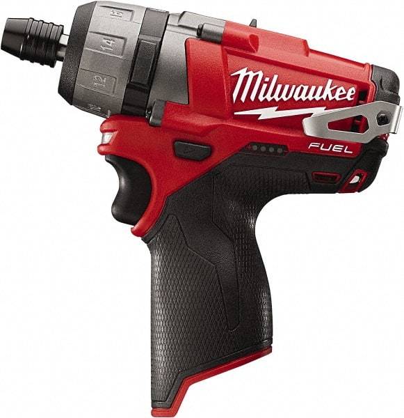 Milwaukee Tool - 12 Volts, Lithium-Ion Battery, Pistol Grip Cordless Screwdriver - 2 Speeds, 450 and 1,700 RPM, 325 Inch/Lbs. Torque, 2 Speed - All Tool & Supply