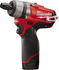 Milwaukee Tool - 12 Volts, Lithium-Ion Battery, Pistol Grip Cordless Screwdriver - 2 Speeds, 450 and 1,700 RPM, 325 Inch/Lbs. Torque, 2 Speed - All Tool & Supply