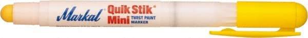 Markal - Yellow Solid Paint Marker - Fine Medium Tip, Alcohol Base Ink - All Tool & Supply