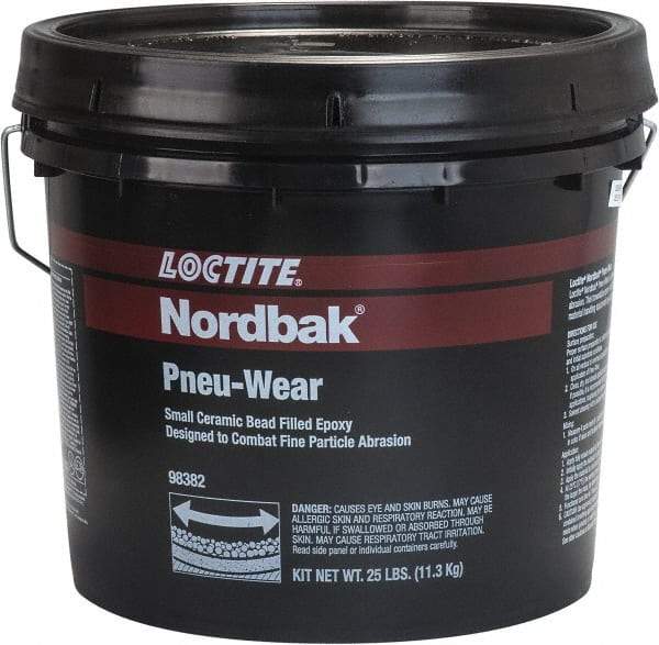 Loctite - 25 Lb Pail Two Part Epoxy - 30 min Working Time, 795 psi Shear Strength, Series Pneu-Wear - All Tool & Supply