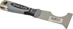 Hyde Tools - 2-1/2" Wide Stainless Steel Putty Knife - Stiff, Cushioned Grip Polypropylene Handle, 8" OAL - All Tool & Supply