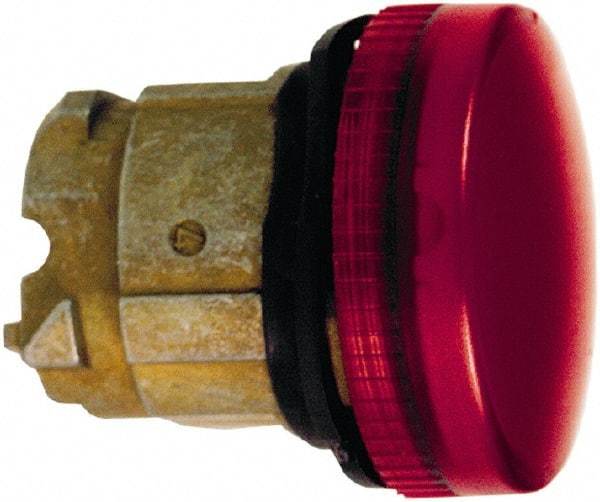 Schneider Electric - Red Lens LED Pilot Light - Round Lens, Shock Resistant, Vibration Resistant, Water Resistant - All Tool & Supply