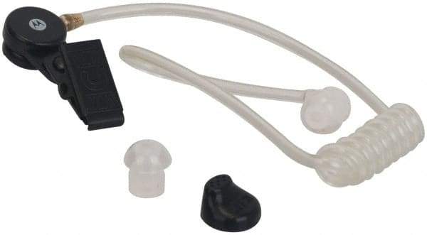 Motorola - One Wire Surveillance, In-Line & Push to Talk Microphone Surveillance Earpiece with Microphone - Black, Use with Motorola CLS/RM/RDX/DTR/DLR Radios - All Tool & Supply