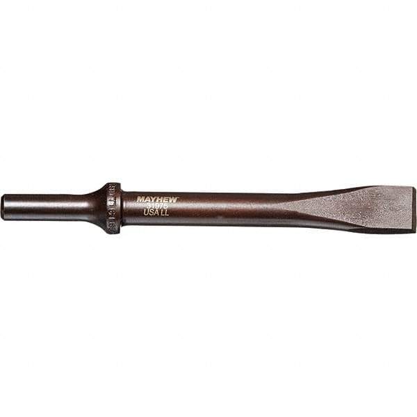 Mayhew - 5/8" Head Width, 6-1/2" OAL, Rivet Cutter Chisel - Round Drive, Round Shank, Steel - All Tool & Supply