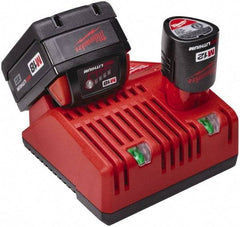 Milwaukee Tool - 12/18 Volt, 2 Battery Power Tool Lithium-Ion Battery Charger - M12 and M18 Not Included - All Tool & Supply