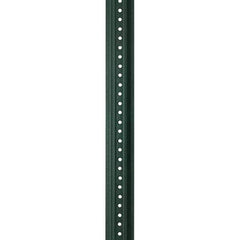 Nucor - 8' High, Powder Coated Traffic Sign Post - Steel, 3/8" Hole Diam, Green - All Tool & Supply