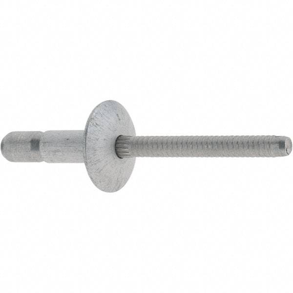 Marson - Truss Head Aluminum Structural Blind Rivet - Aluminum Mandrel, 0.062" to 0.27" Grip, 0.53" Head Diam, 0.191" to 0.201" Hole Diam, 0.415" Length Under Head, 3/16" Body Diam - All Tool & Supply