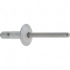 Marson - Truss Head Aluminum Structural Blind Rivet - Aluminum Mandrel, 0.062" to 0.27" Grip, 0.53" Head Diam, 0.191" to 0.201" Hole Diam, 0.415" Length Under Head, 3/16" Body Diam - All Tool & Supply