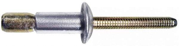 Marson - Countersunk Head Aluminum Structural Blind Rivet - Aluminum Mandrel, 1/8" to 0.331" Grip, 0.35" Head Diam, 0.191" to 0.201" Hole Diam, 0.41" Length Under Head, 3/16" Body Diam - All Tool & Supply