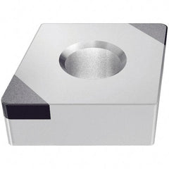 Iscar - CNGA432 F2 Grade IB10H PCBN Turning Insert - Uncoated, 80° Diamond, 1/2" Inscr Circle, 3/16" Thick, 1/32" Corner Radius - All Tool & Supply